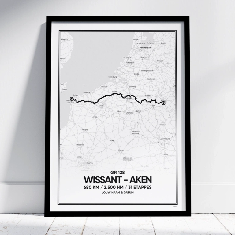 GR 128 Wissant - Aken poster