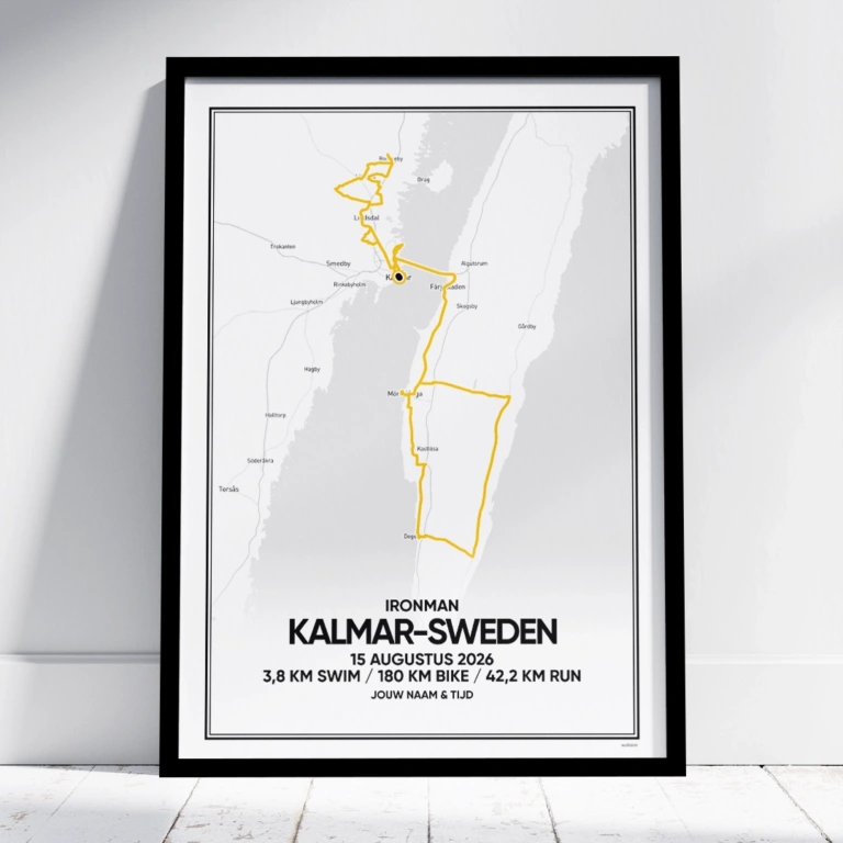 Ironman Kalmar 2026 poster kleur route