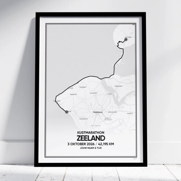 Kustmarathon Zeeland 2026 poster