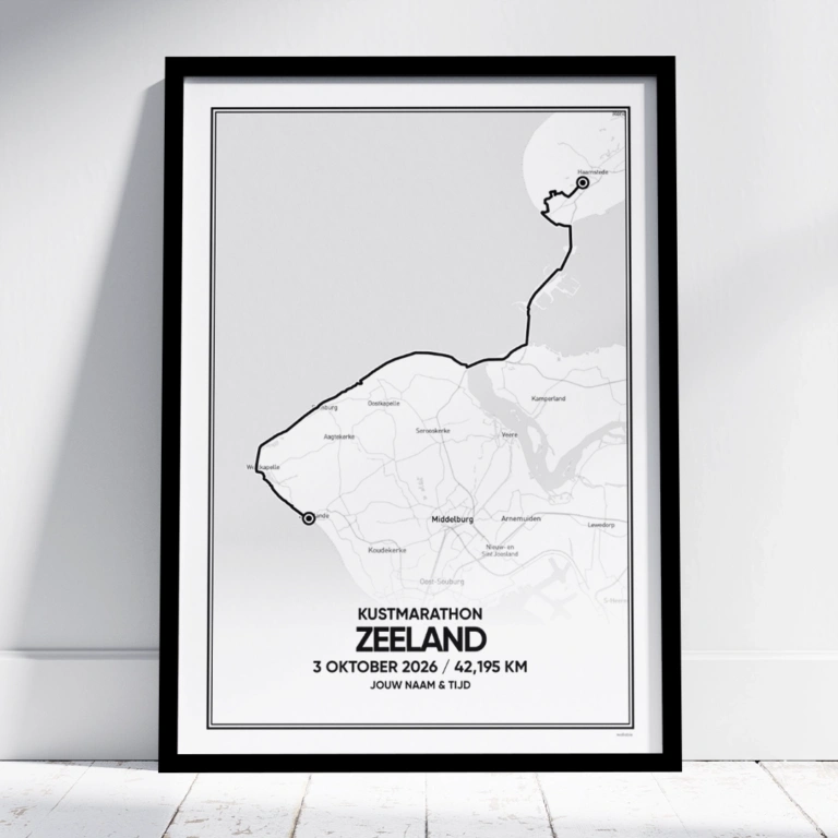 Kustmarathon Zeeland 2026 poster