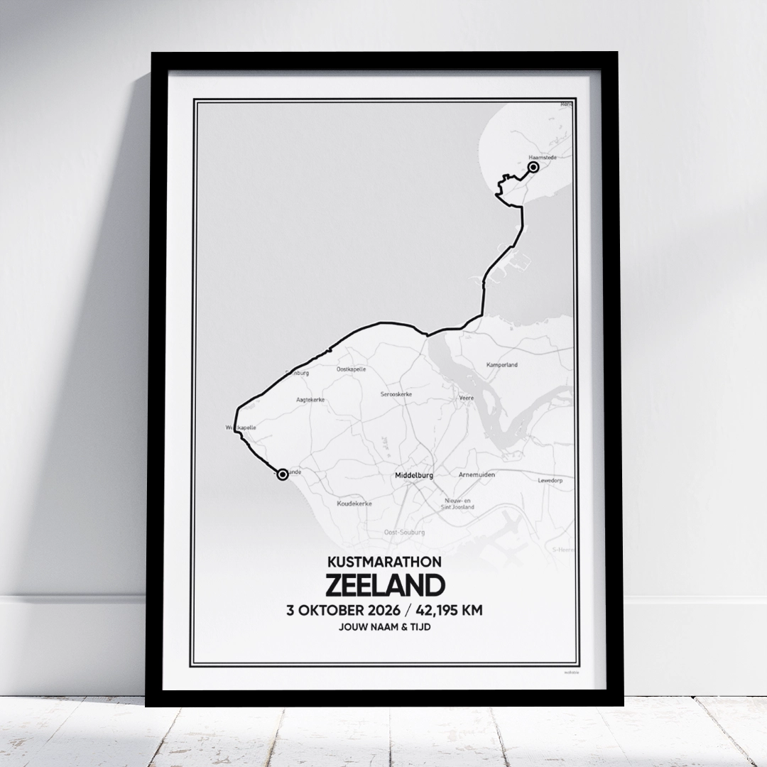 Kustmarathon Zeeland 2026 poster