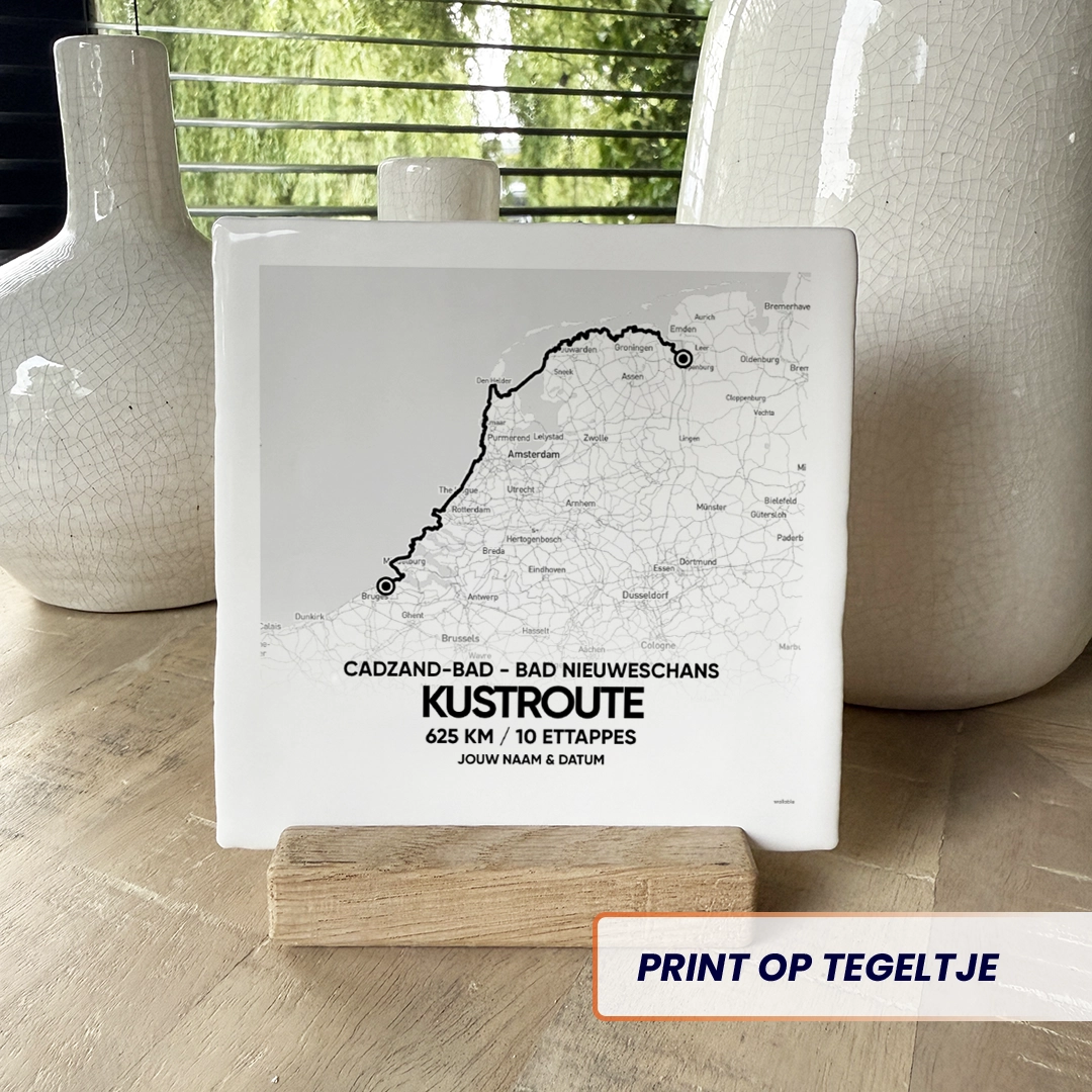 Kustroute tegeltje