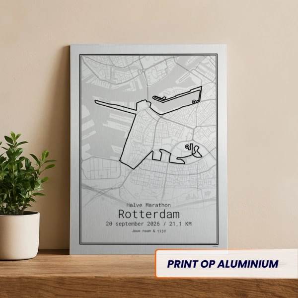 Rotterdam Halve Marathon 2026 aluminium print