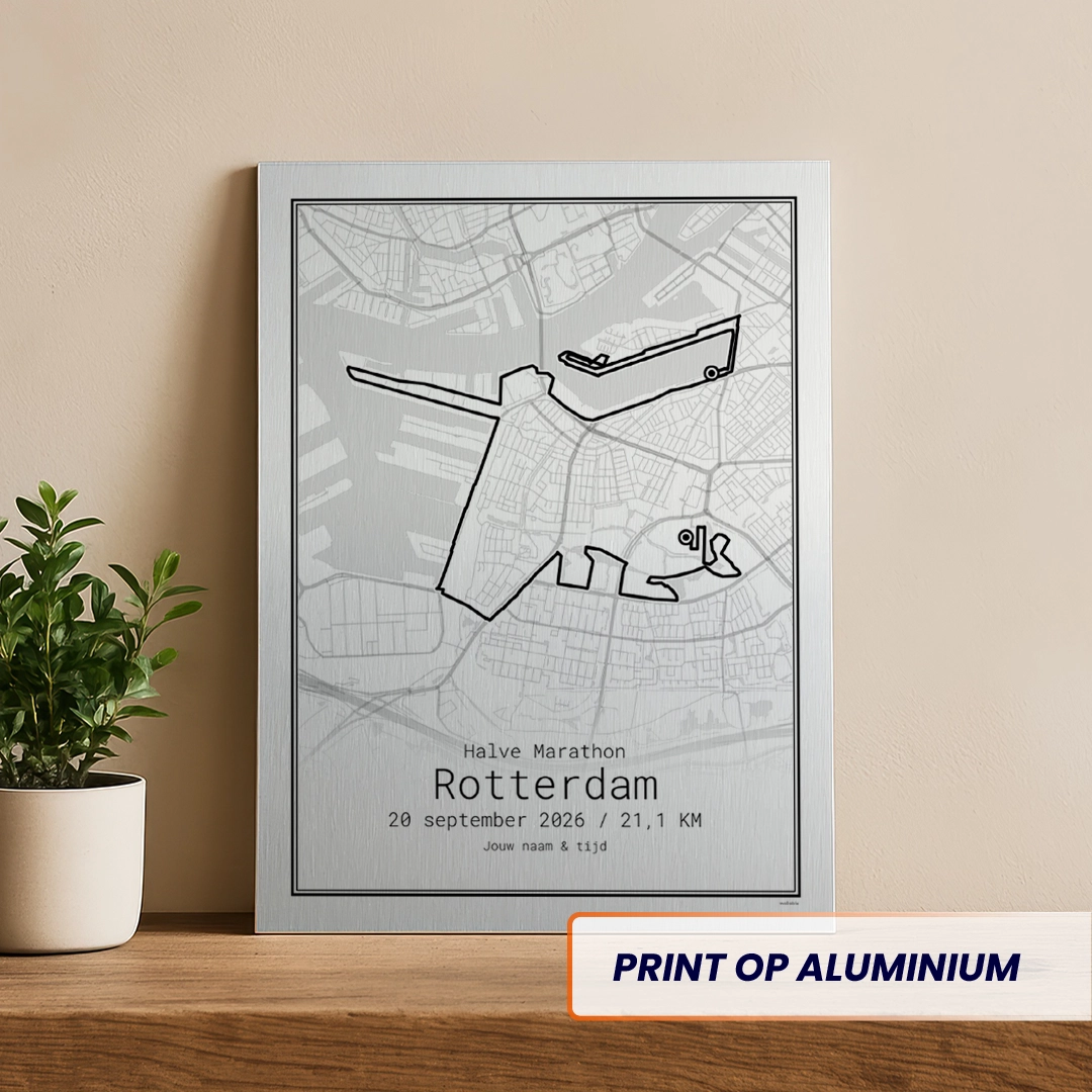 Rotterdam Halve Marathon 2026 aluminium print