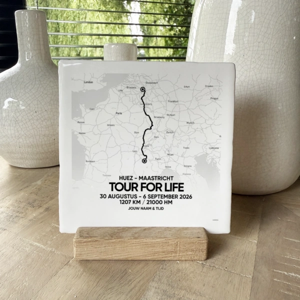 Tour for Life route tegeltje 2026