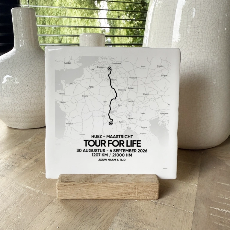 Tour for Life route tegeltje 2026