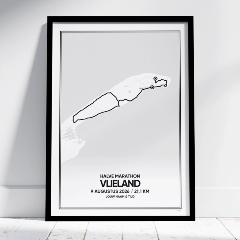 Vlieland halve marathon 2026 poster