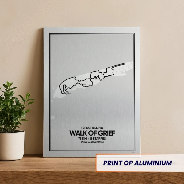 Walk of Grief aluminium print