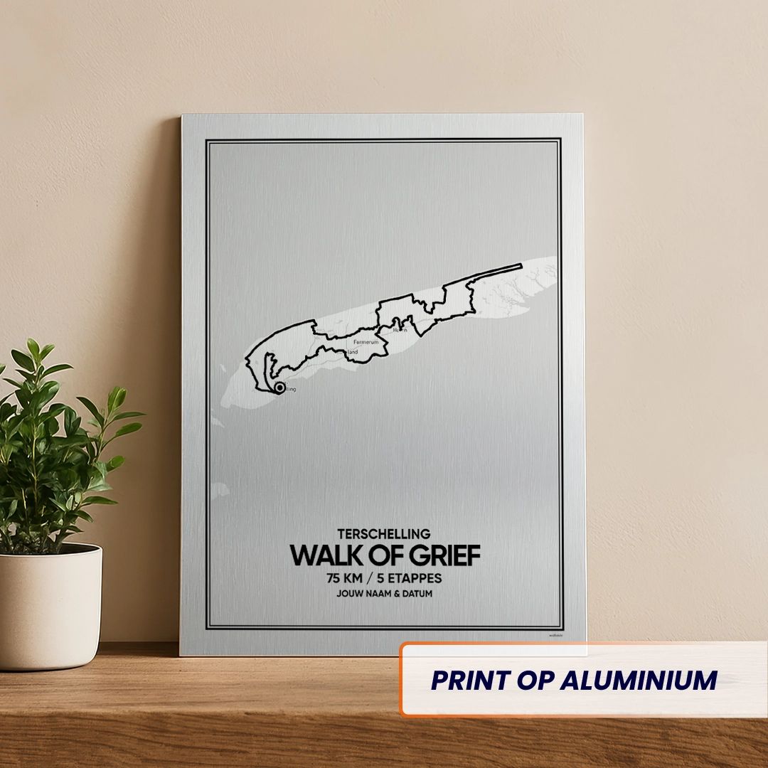 Walk of Grief aluminium print