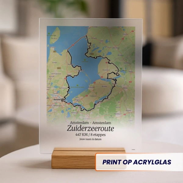 Zuiderzeeroute LF acrylglas print kleur