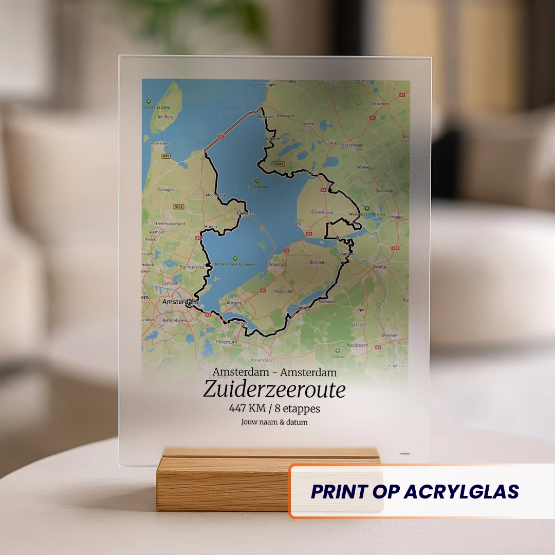 Zuiderzeeroute LF acrylglas print kleur