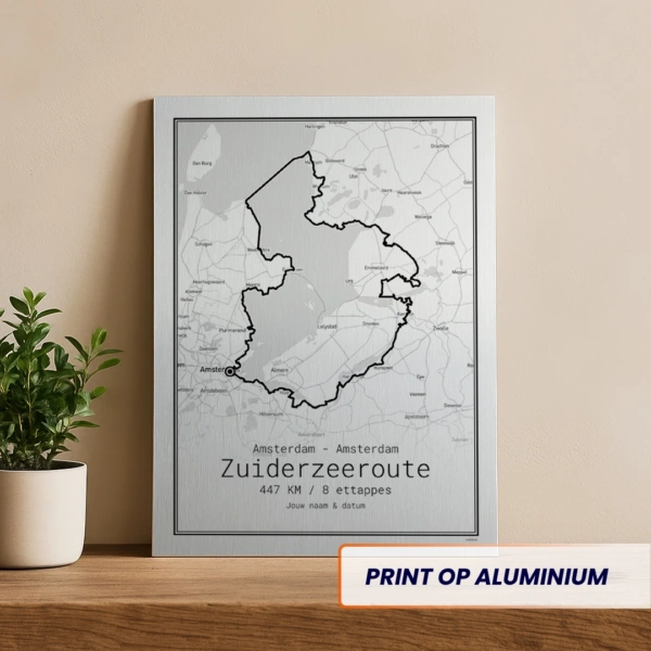 Zuiderzeeroute aluminium print