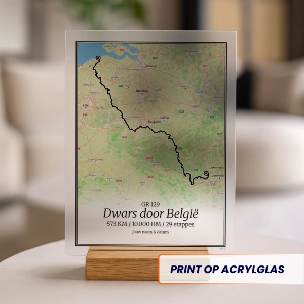 gr 129 dwars door belgie acrylglas print