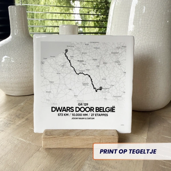 gr 129 dwars door belgie tegeltje