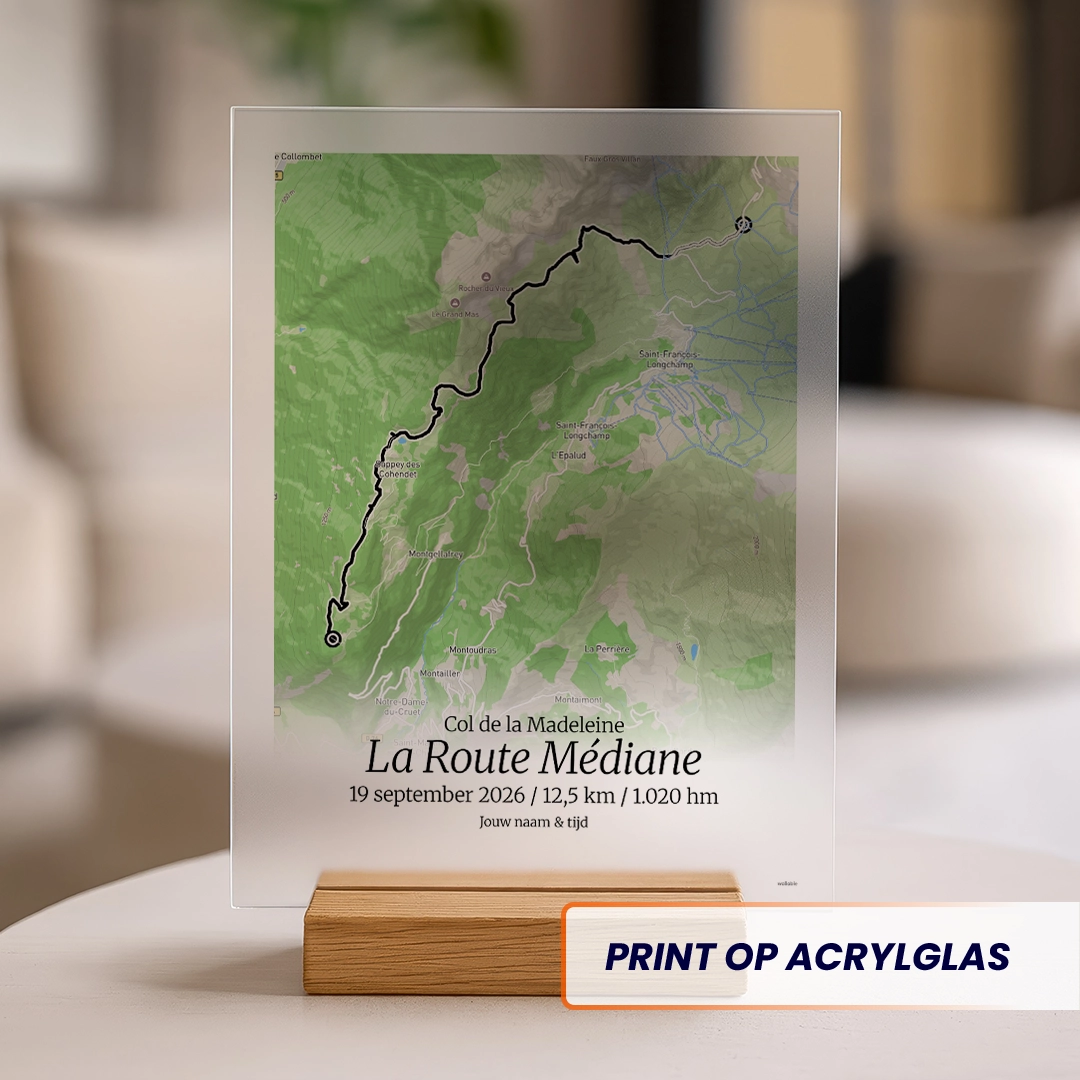 Col de la Madeleine - La Route Médiane 2026 acrylglas print