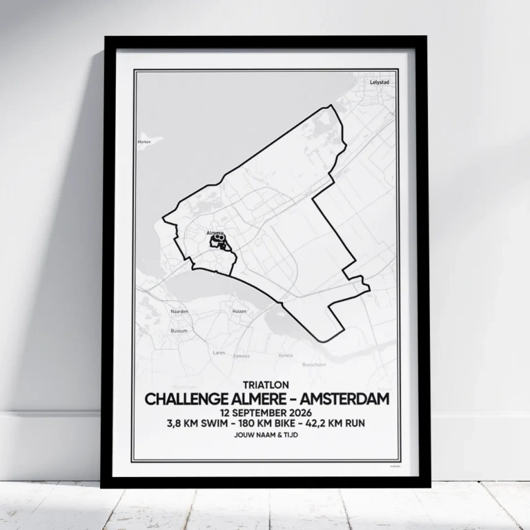 Challenge Almere-Amsterdam 2026 triatlon poster