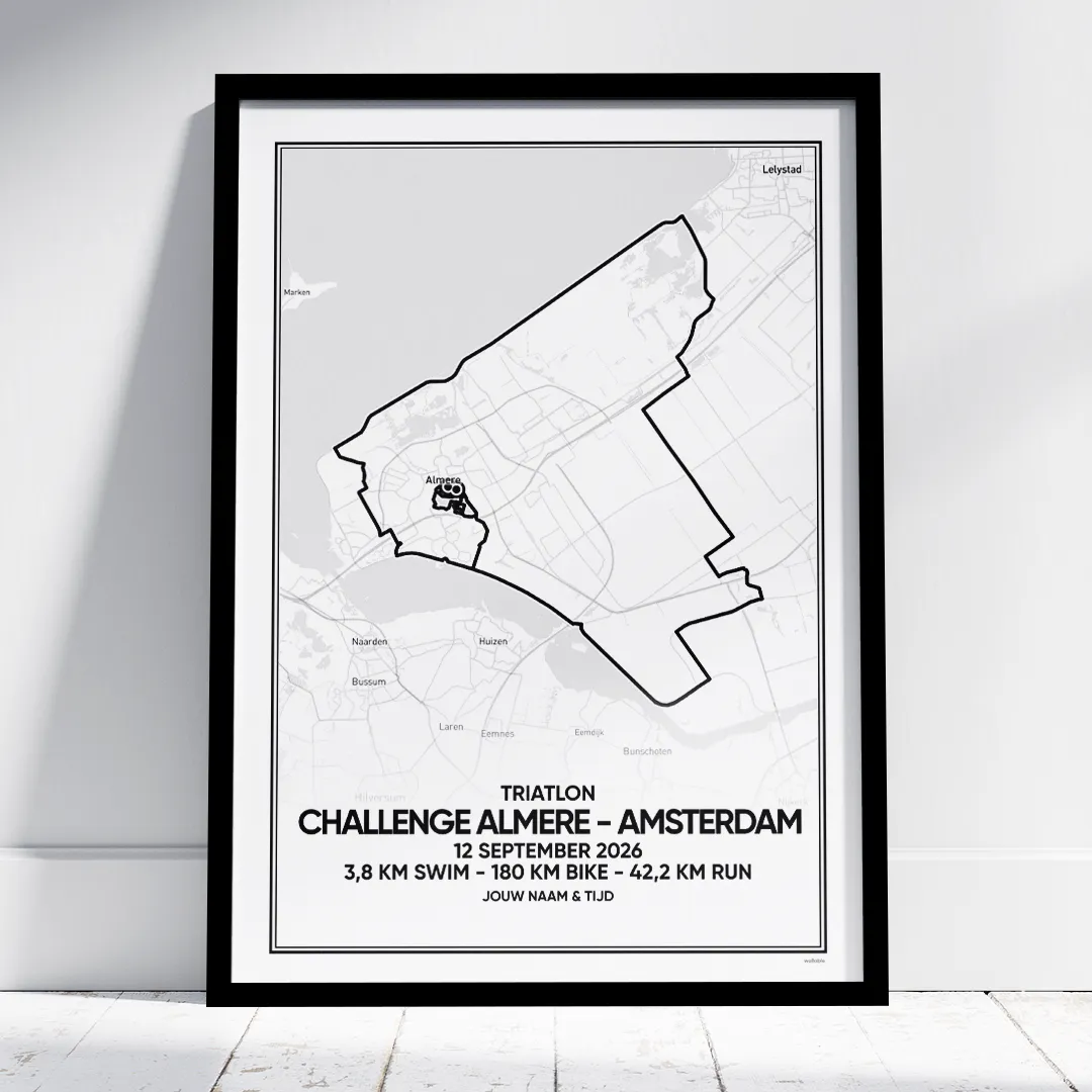 Challenge Almere-Amsterdam 2026 triatlon poster