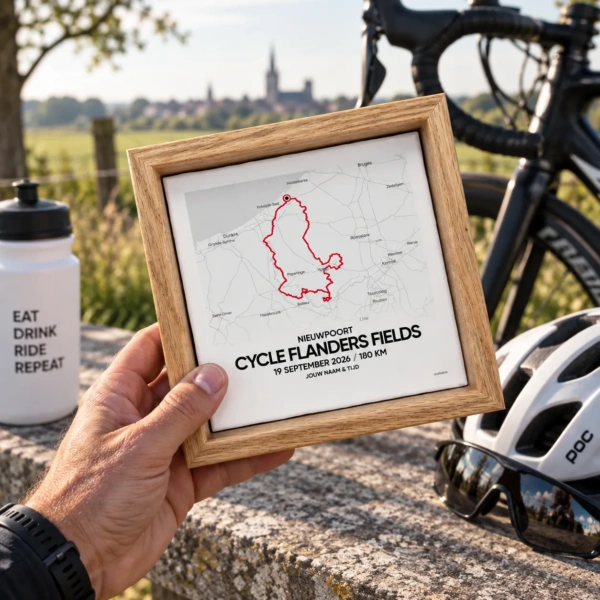 Cycle Flanders Fields 2026 tegeltje in lijst