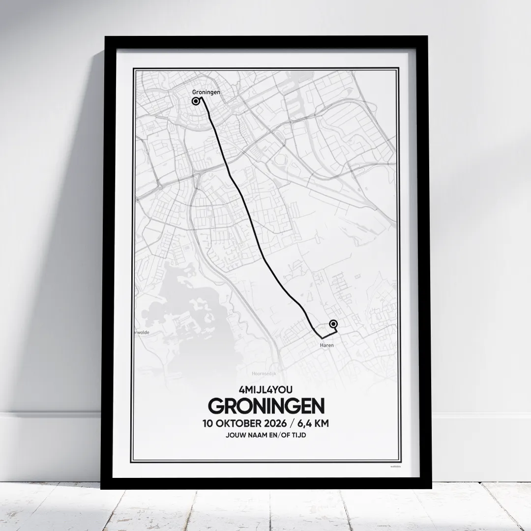 Groningen 4mijl4you 2026 poster Groningen 4mijl4you 2026 poster
