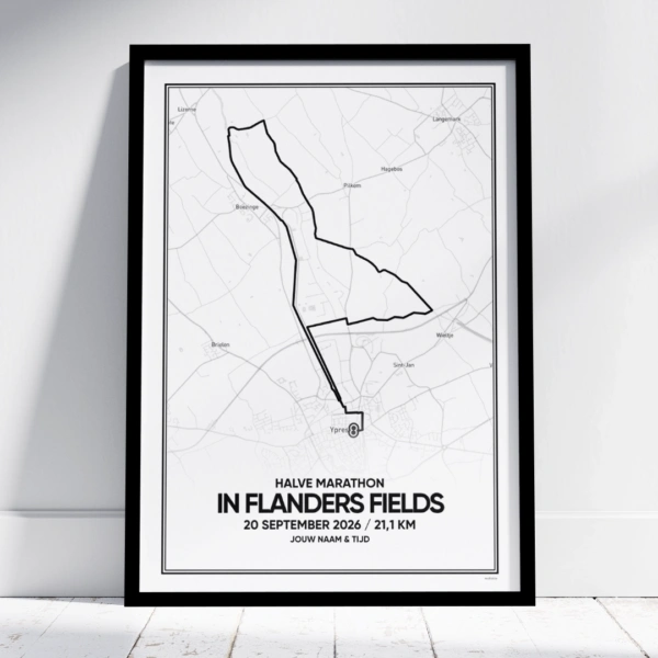In Flanders Fields Halve Marathon 2026 poster.