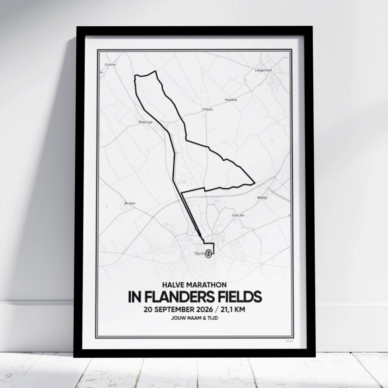 In Flanders Fields Halve Marathon 2026 poster.