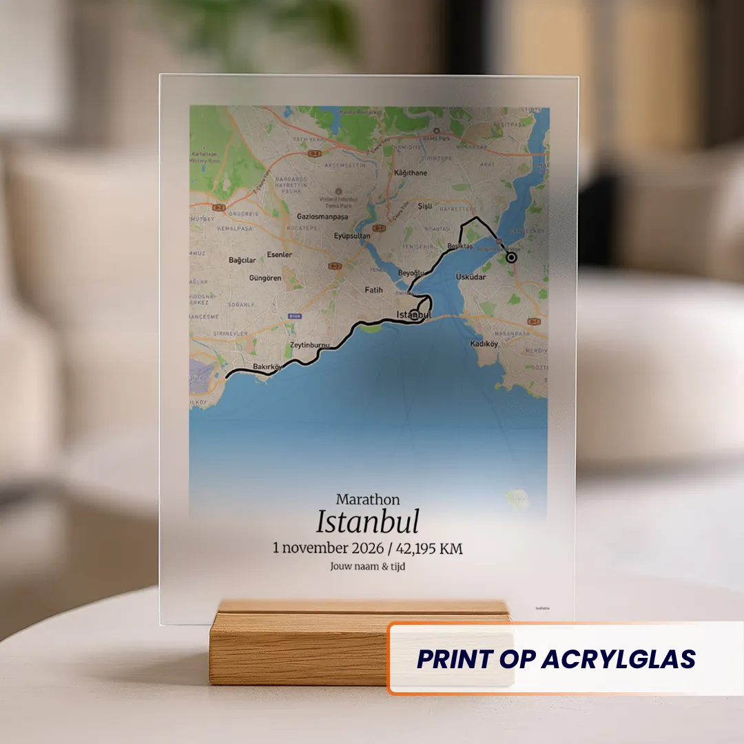 Istanbul marathon 2026 acrylglas print