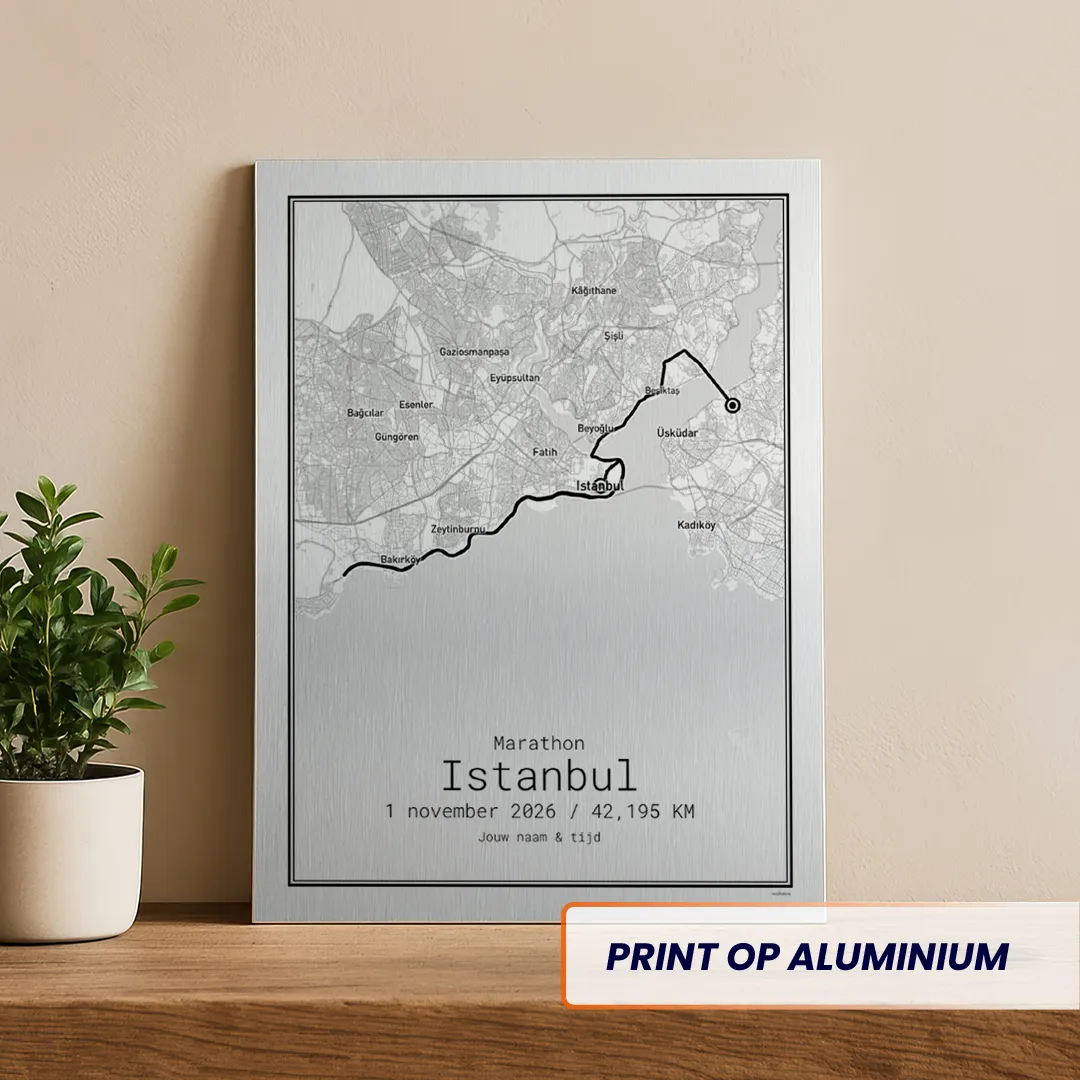 Istanbul marathon 2026 aluminium print