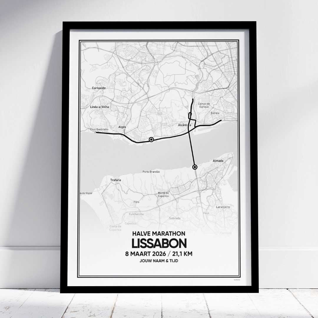 Lissabon halve marathon maart 2026 poster Lissabon halve marathon maart 2026 poster