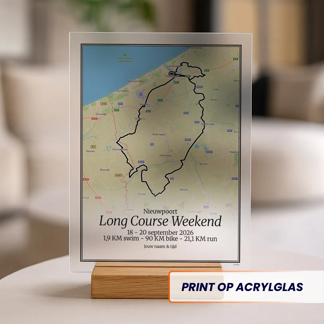 Long Course Weekend Nieuwpoort Half 2026 acrylglas print