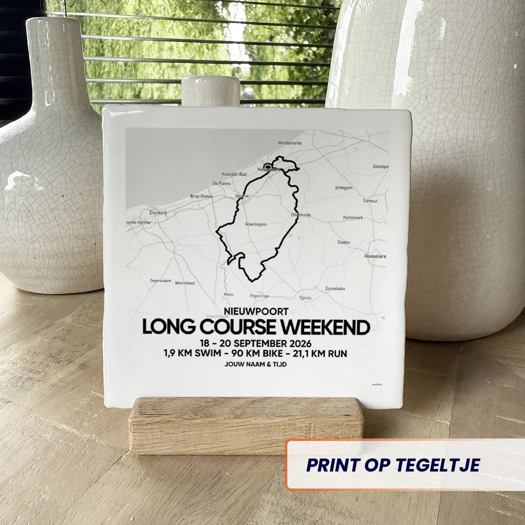 Long Course Weekend Nieuwpoort Half 2026 tegeltje