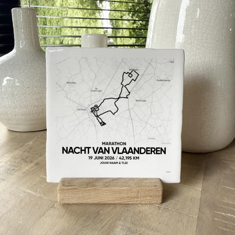 Nacht van Vlaanderen tegeltje Marathon 2026