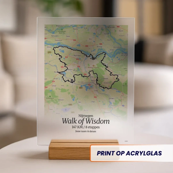 Walk of Wisdom route acrylglas print