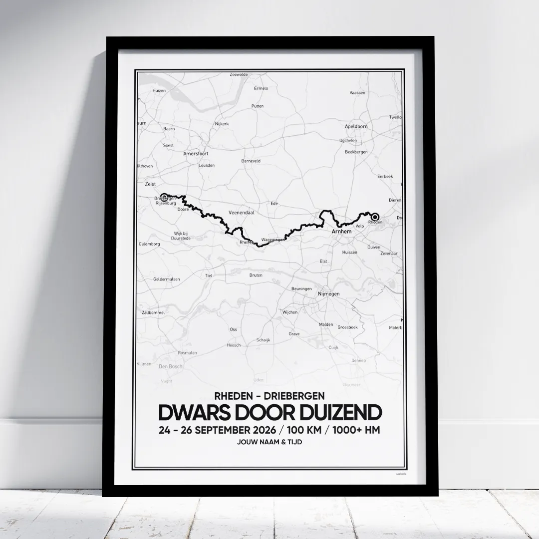 Dwars door Duizend 2026 poster Dwars door Duizend 2026 poster