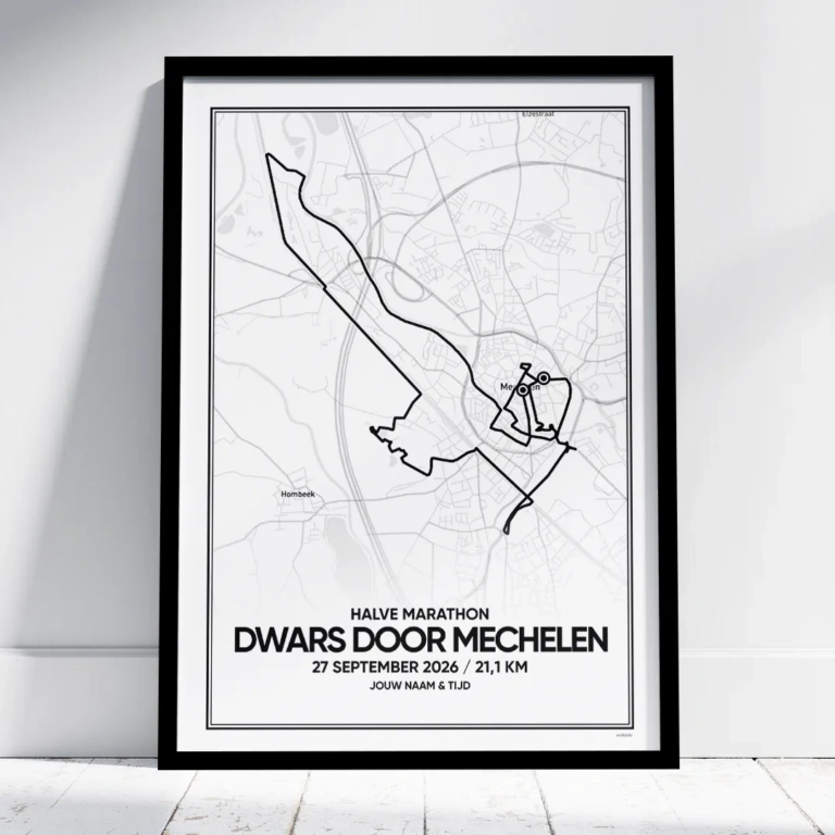 Dwars door Mechelen Halve Marathon 2026 poster